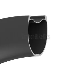 ArcX 345g Ultralight 700C 47x32mm  Inner Width 25mm Enhanced Structura Carbon Tubeless Rim